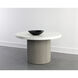 Nicolette 55 X 30 inch Light Grey / Marble Look Outdoor Dining Table